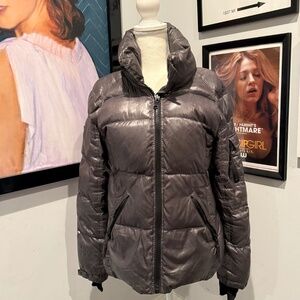 SAM. Gray Puffer Jacket Coat S